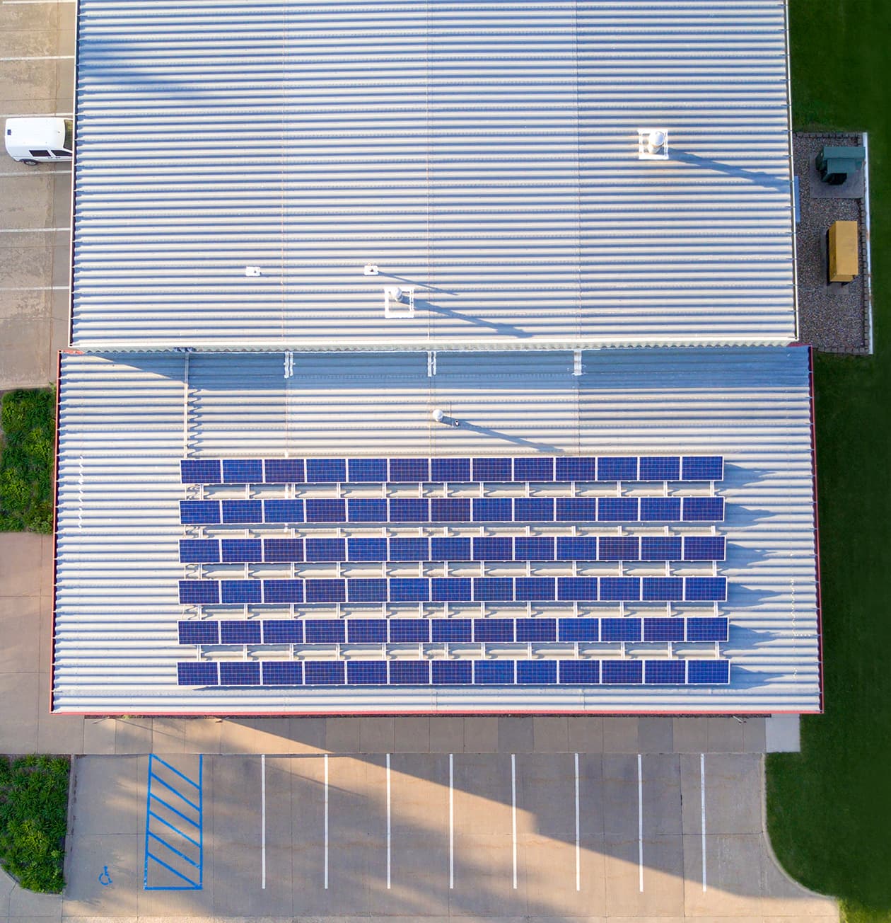 top of building solar