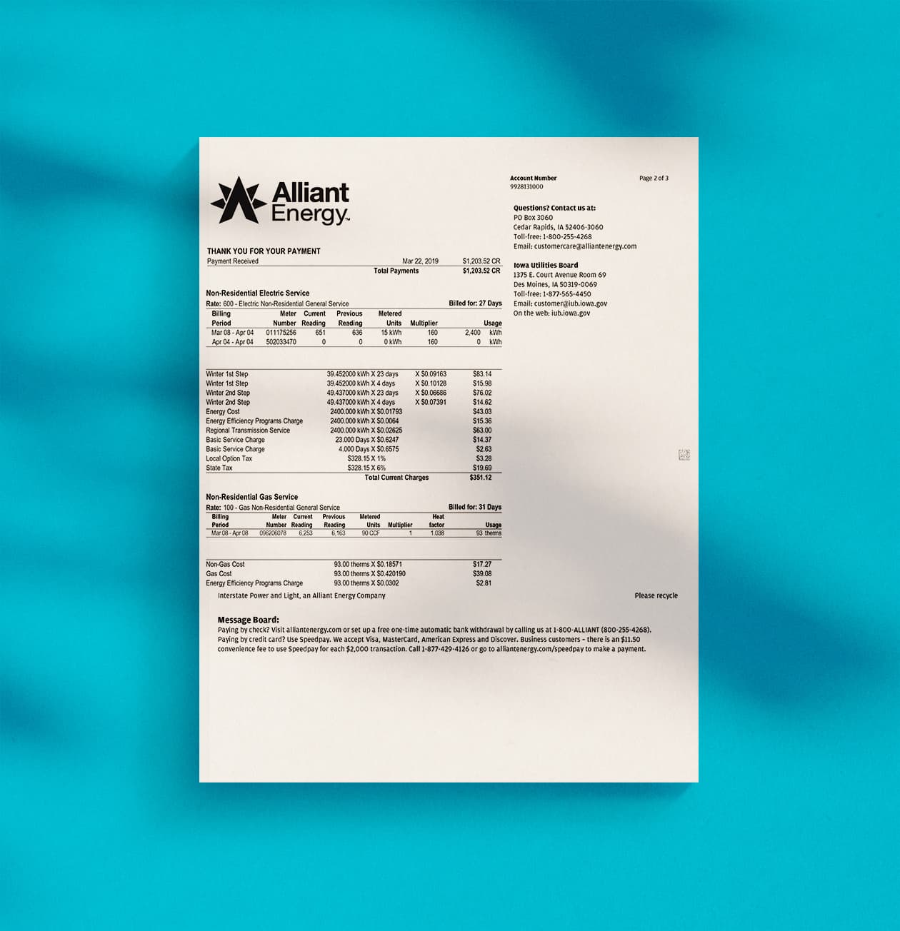 Anatomy of a Utility Bill - Ideal Energy